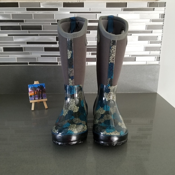 Bogs Shoes - Bogs Classic Rosey Tall Rainboots